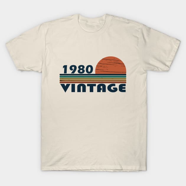 vintage 1980 birthday T-Shirt by omitay